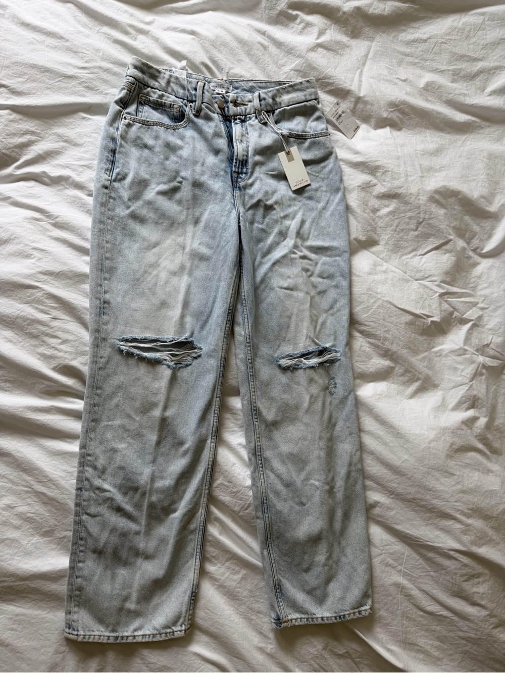 Good American Good 90’s Relaxed mid-rise jeans